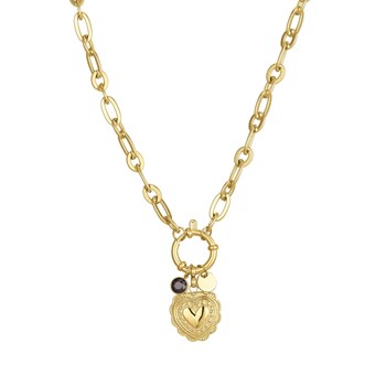 Amok gold-plated steel necklace