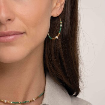 Boucles Mélo Agate verte