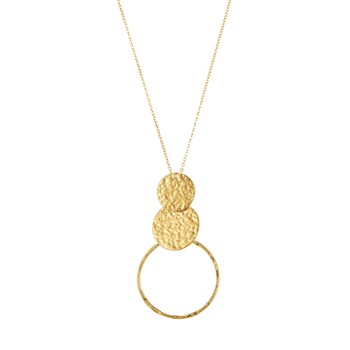 Solara gold-plated steel necklace