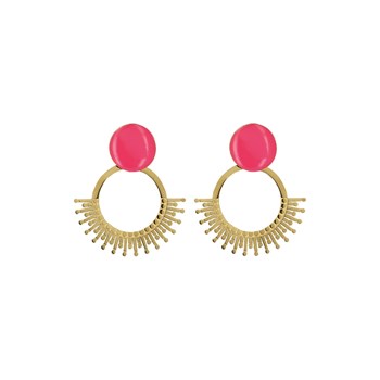 Boucles Venus fuschia