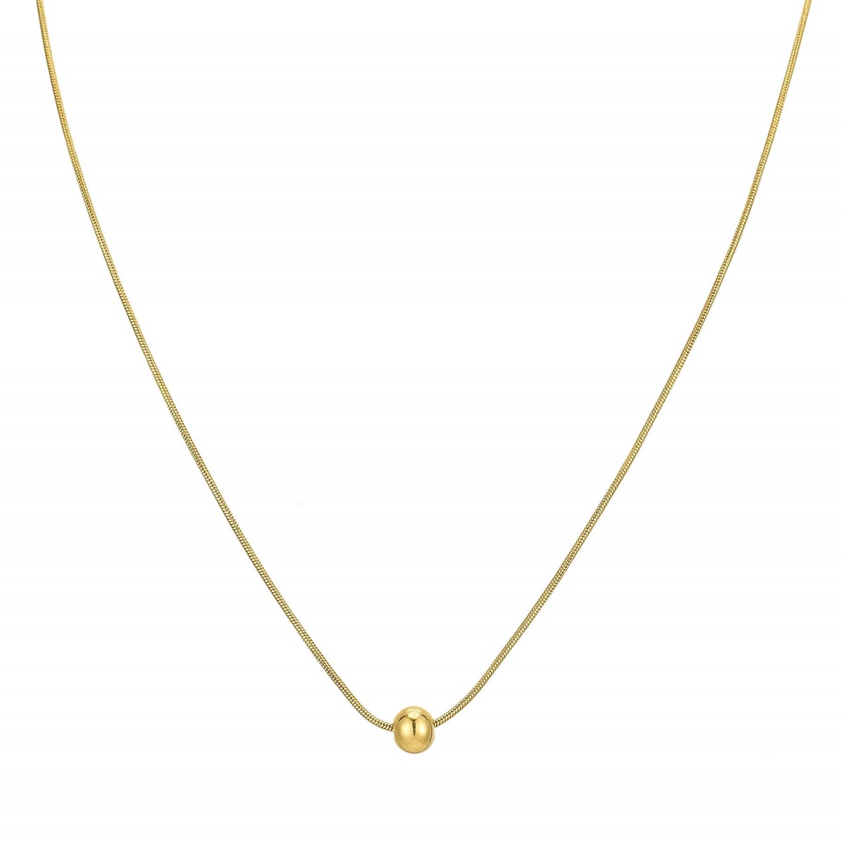 Collier Asio acier doré or