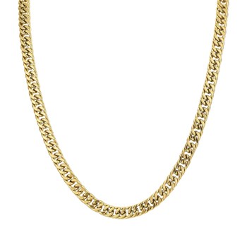 Zanzibar gold-plated steel necklace