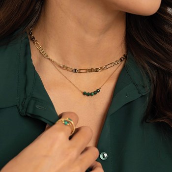 Isa Malachite Stone Necklace