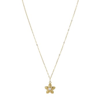 Javie gold-plated steel necklace