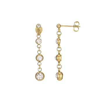 Boucles Storia acier doré or