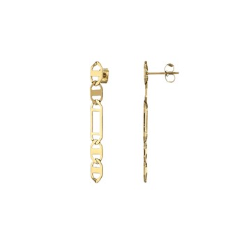 Boucles Joan acier doré or