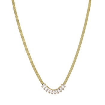 Elvira gold-plated steel necklace