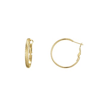 Boucles Créoles Seville acier doré or