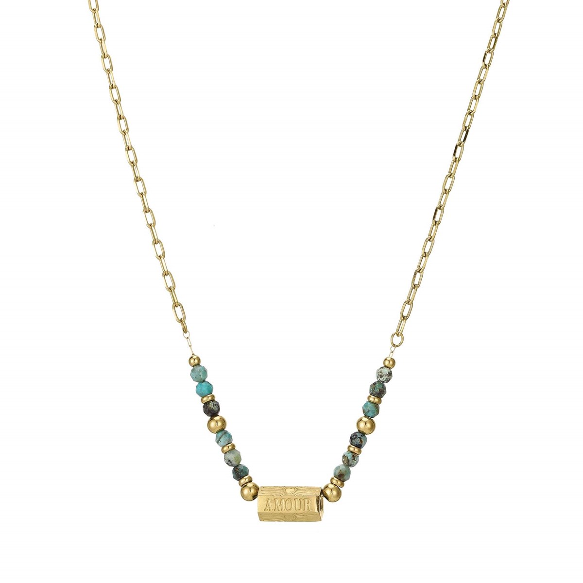 Collier Totem Turquoise Africaine - vue 2