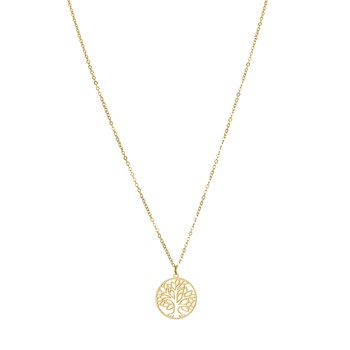 Gouden levensboomketting