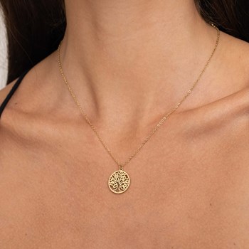Gouden levensboomketting