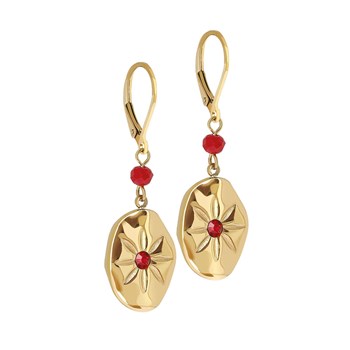 Hestia gold-plated steel earrings