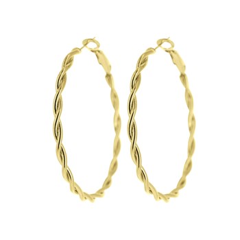 Aina gold-plated steel earrings