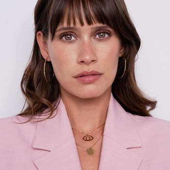 Aina gold-plated steel earrings