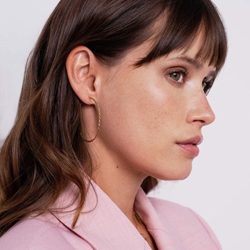 Aina gold-plated steel earrings