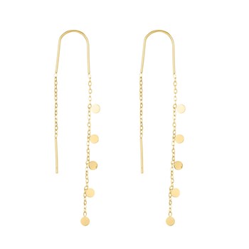 Boucles Infinity acier doré or