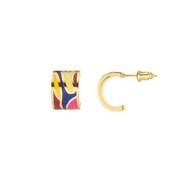 Art H1 gold-plated steel earrings