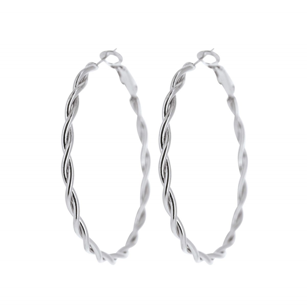 Boucles d'oreilles Aina acier