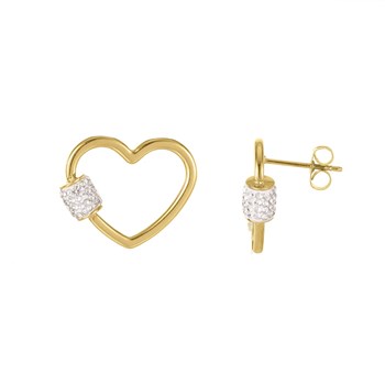Forever gold-plated steel earrings