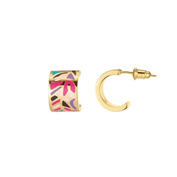 Art J1 gold-plated steel earrings
