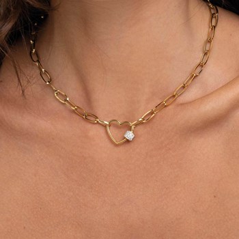 Forever verguld stalen collier