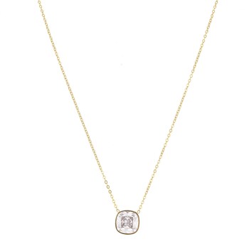 Luz witte zirkonia ketting