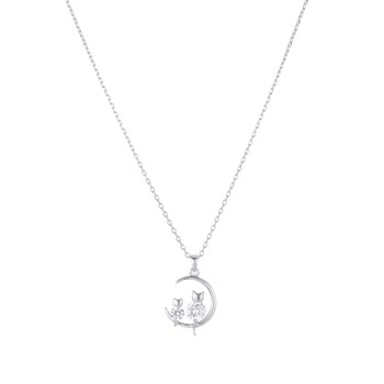 Collier Chatons Argent 925 rhodié