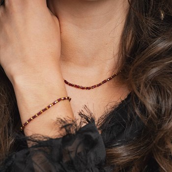 Collier Karia en pierres Grenat