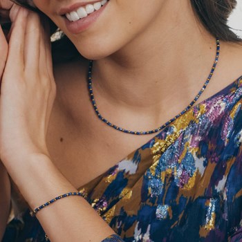 Collier Karia en pierres Lapis-lazuli