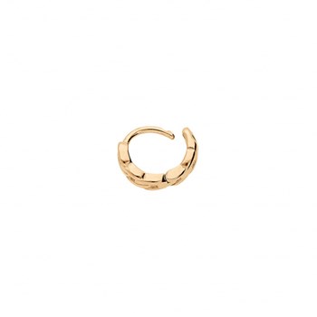Boucles d'oreilles créoles femme grosses mailles 10mm - Acier