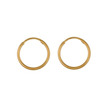 Boucles d'oreilles créoles femme 18mm - Plaqué or