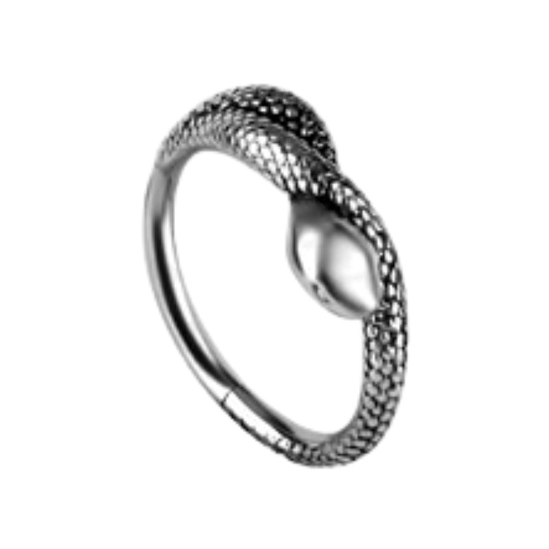 Piercing conch serpent acier chirurgical 8mm