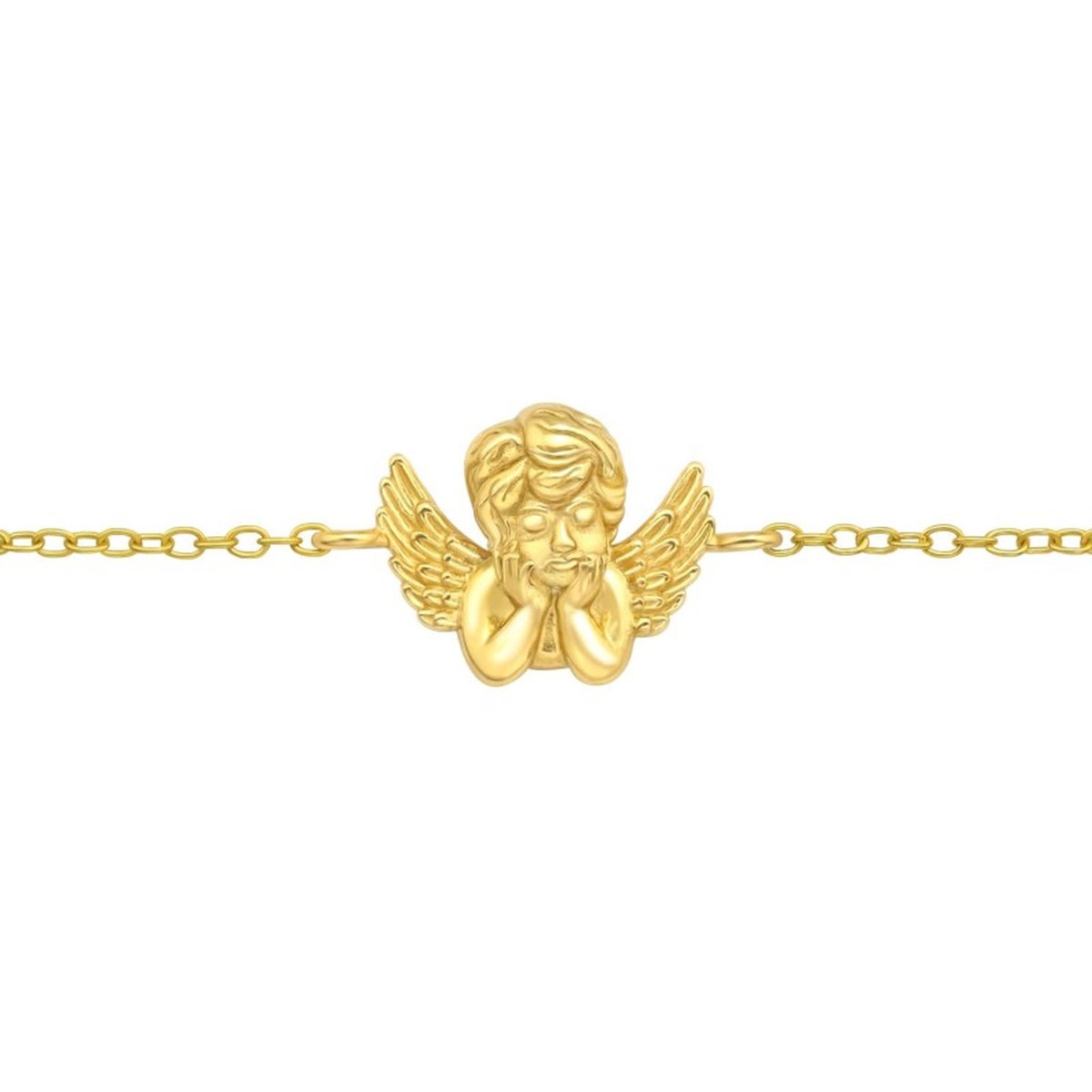 Bracelet ange plaqué Or en argent 925