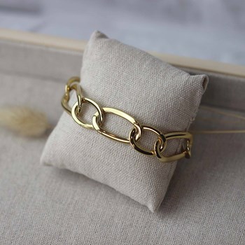 Armband Verguld stalen schakels
