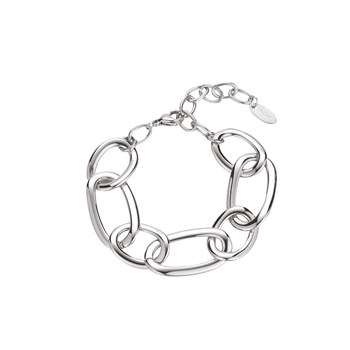 Stalen schakelarmband