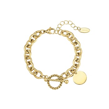 Bracelet Corazon acier doré or