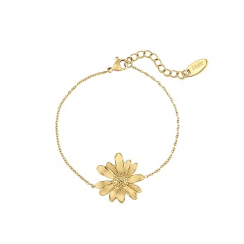 Bracelet Marguerite acier doré or