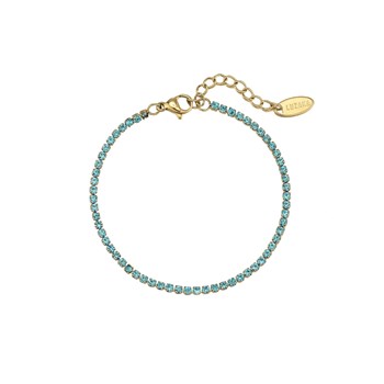 Bracelet Riviera strass bleu