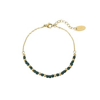 Bracelet Bohème cristal vert