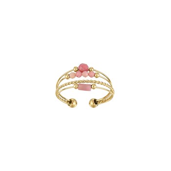 Bague Isa Pierres Rhodonite