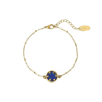 Bracelet Etoiles pierre Lapis Lazuli