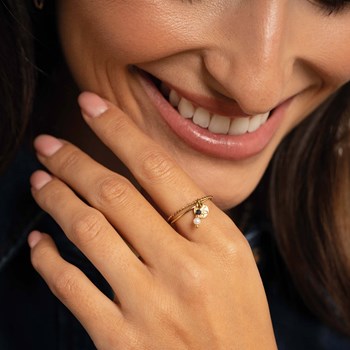 Bague Nate pierres et nacre