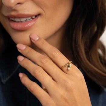 Bague Nate pierres et nacre