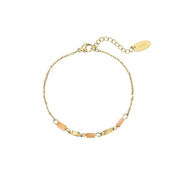 Bracelet Manon acier doré or cristal