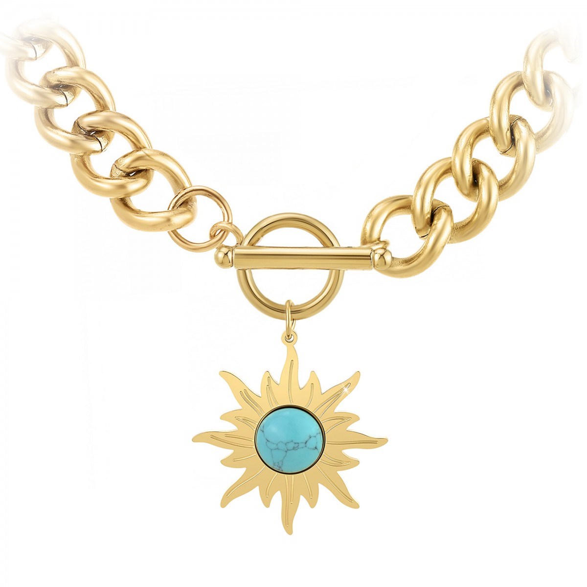 Collier par SC Bohème orné d'une pierre Turquoise