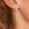 Boucles d'oreilles SC Crystal ornées d'un véritable diamant blanc - vue V2