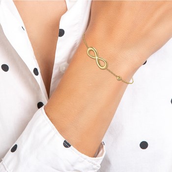 Infinite armband van SC Bohème versierd met een echte witte diamant