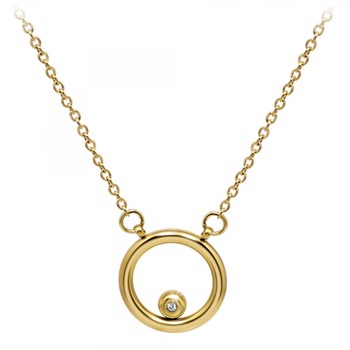 Ketting van SC Bohème versierd met een echte witte diamant