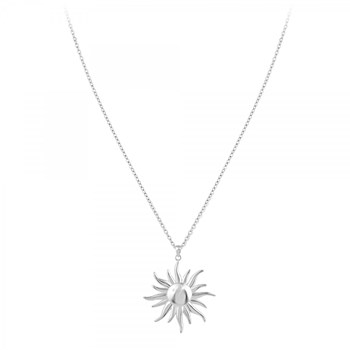 SC Kristallen zonneketting bezet met een echte witte diamant
