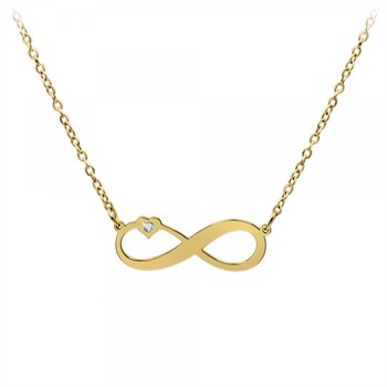 Infinite halsketting van SC Bohème versierd met een echte witte diamant